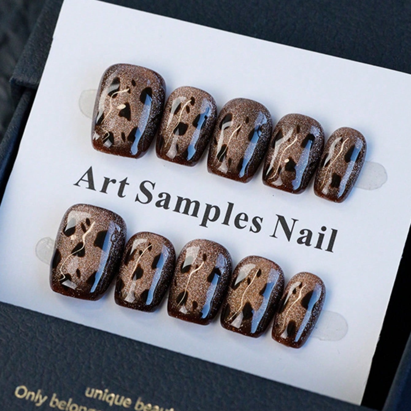 Resin Art Online - 10Pcs Short Square Press On Nails
