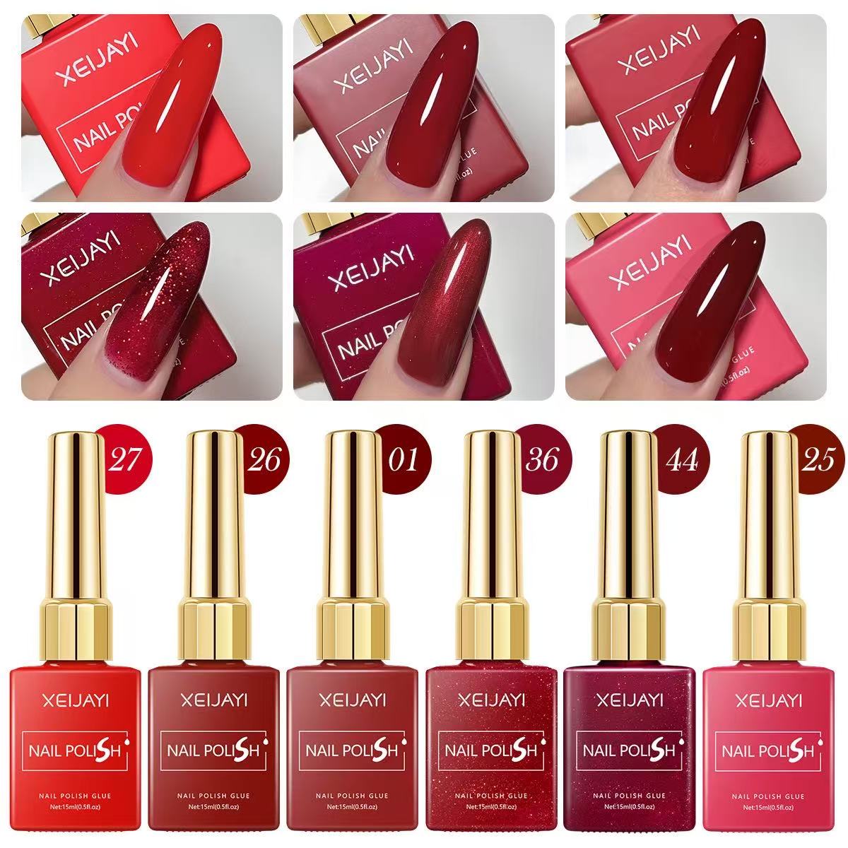 Resin Art Varnish - 15ml Gel Nail Polish 6 Colors