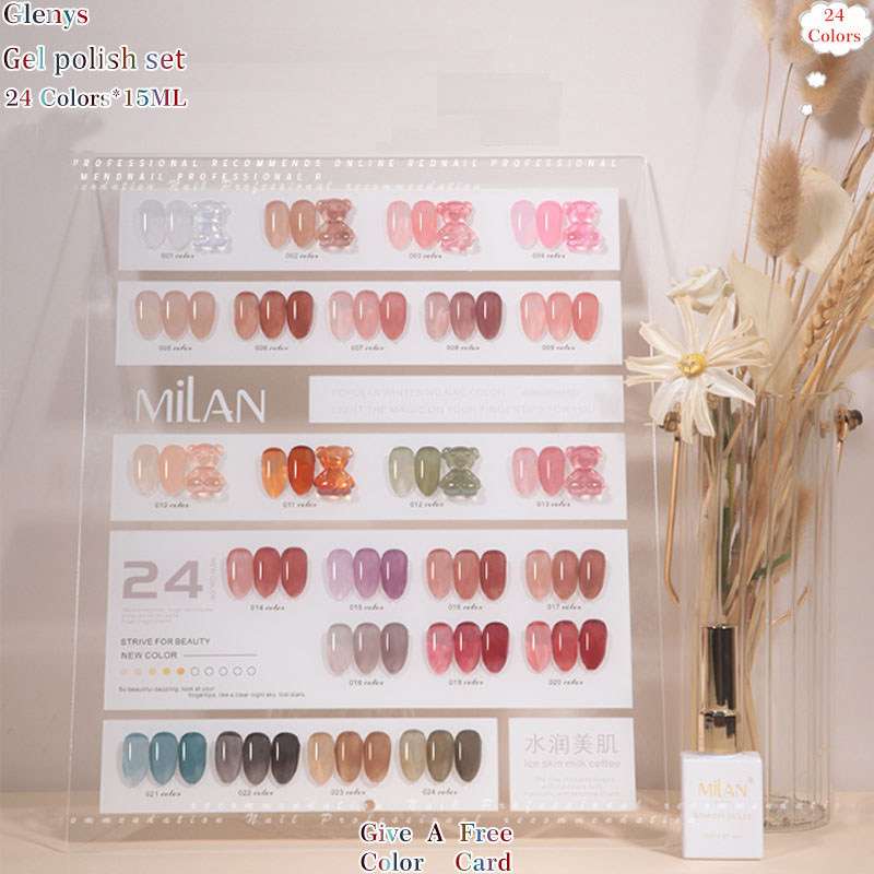 Resin Art Learning - Glenys 24 color nail polish glue