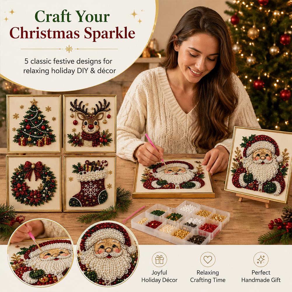 Christmas Santa Claus Pearl Ar - Resin Art For Kids review and price