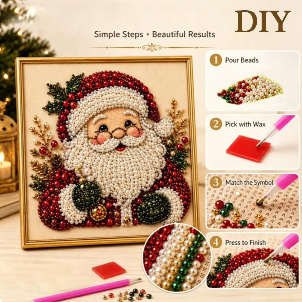 Christmas Santa Claus Pearl Ar - Resin Art For Kids review and price