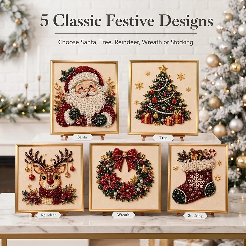 Christmas Pearl Diamond Painti - Resin Art Frame review and price