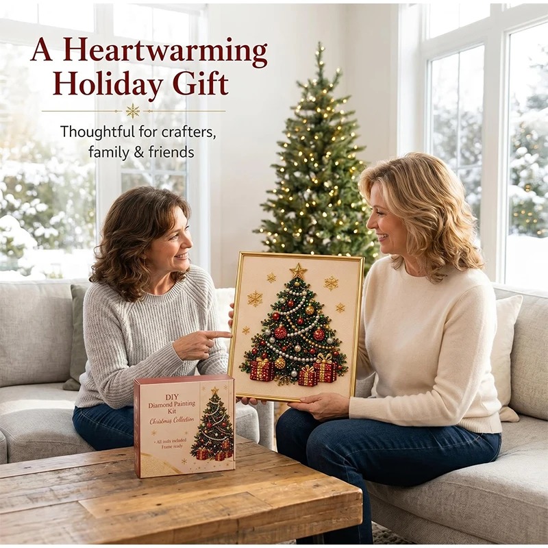 Christmas Pearl Diamond Painti - Resin Art Frame review and price