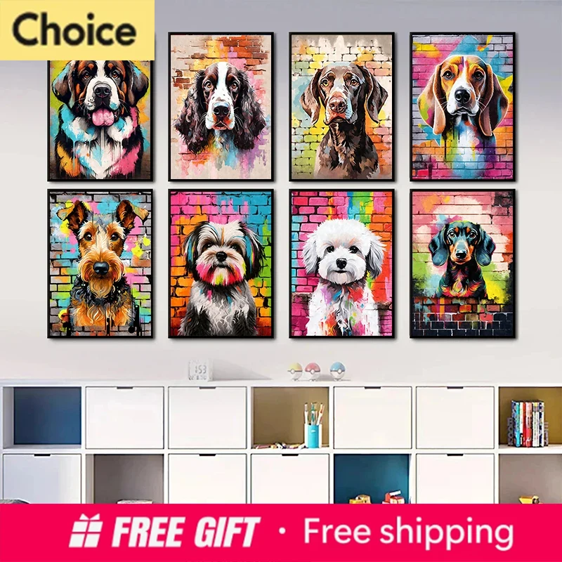 Cute Pet Dogs Graffiti Poster  - Resin Art For Kids review and price
