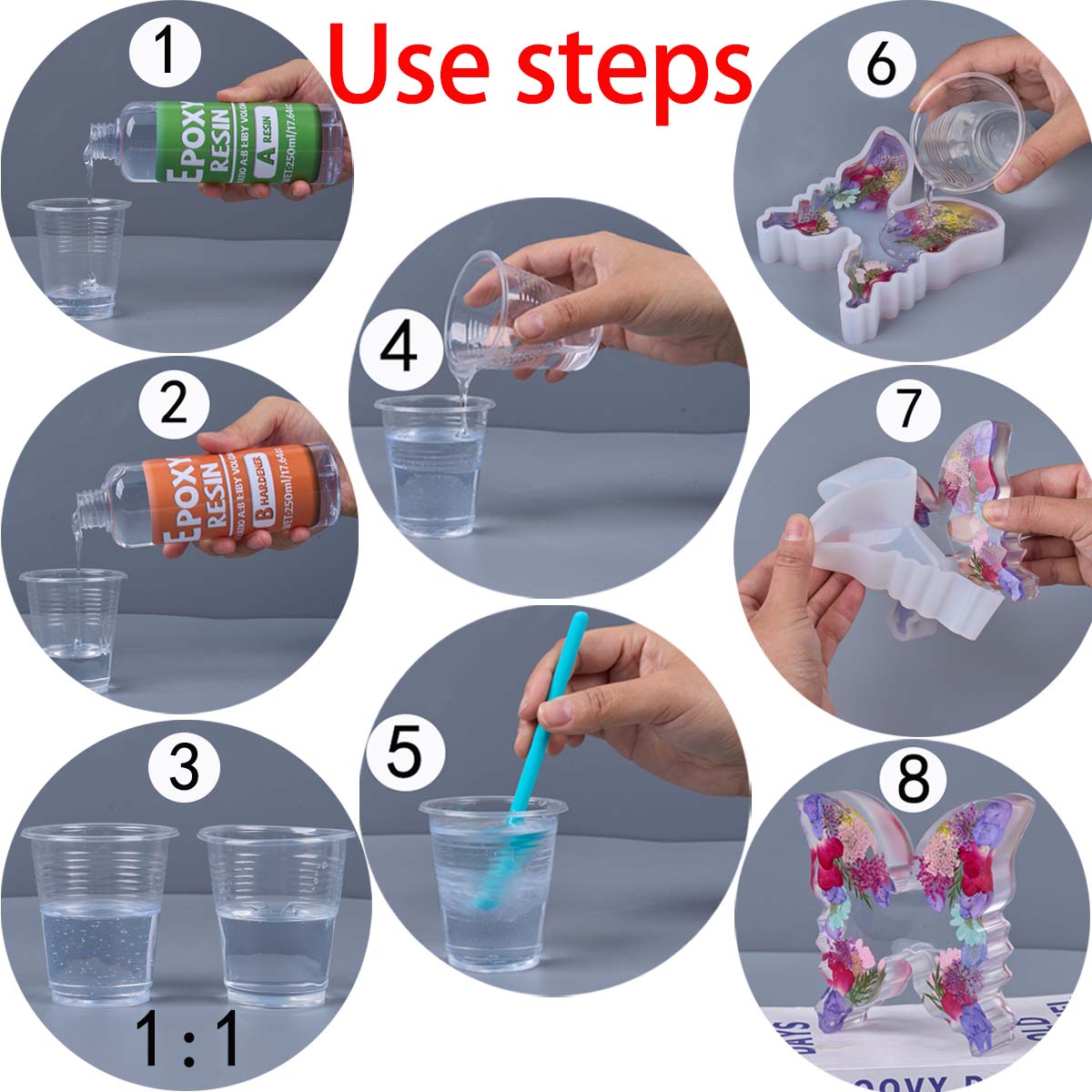 1:1 Ratio Epoxy Resin Kit Anti - Resin Art Kit With Molds review and price
