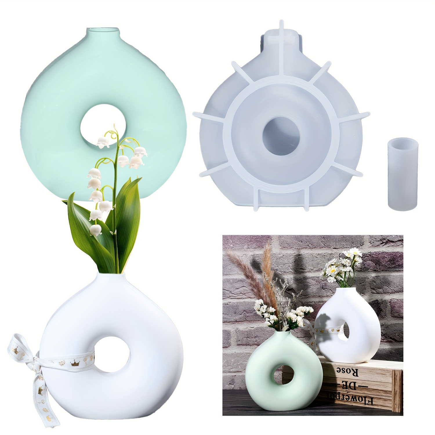 1 DIY Round Vase Silicone Moul - Resin Art Price review and price