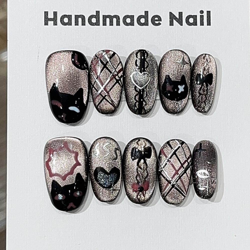10pcs Black Cat's Eye Handmade - Resin Art Online review and price