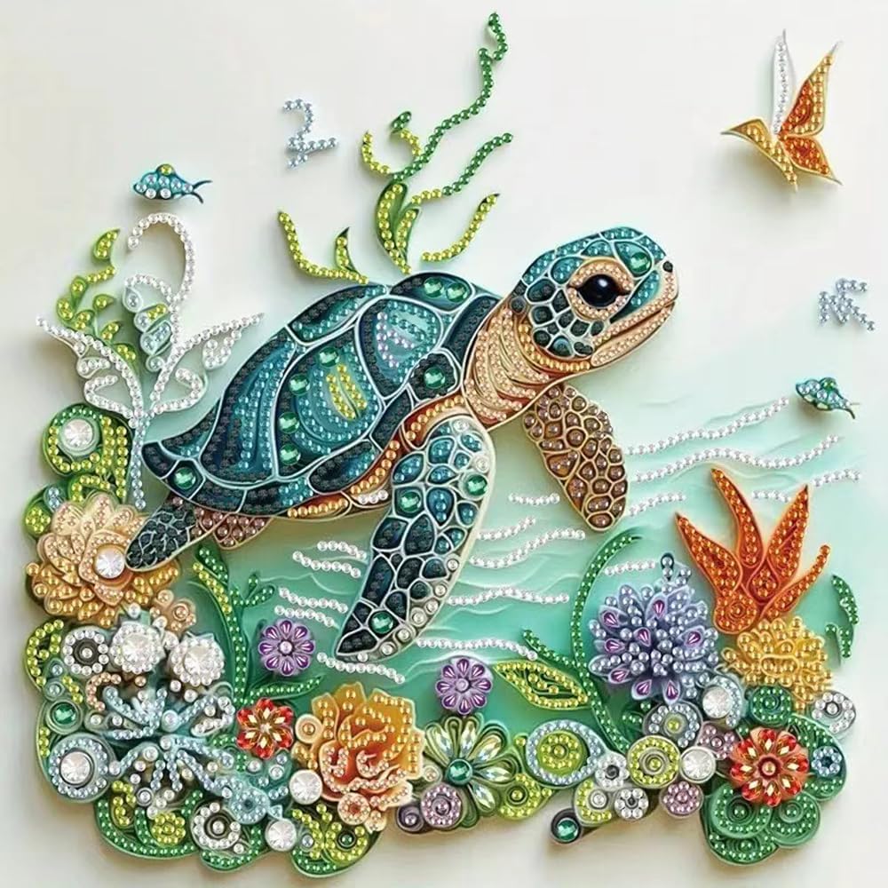 Sea Turtle Animal Diamond Pain - Resin Art For Beginner review and price