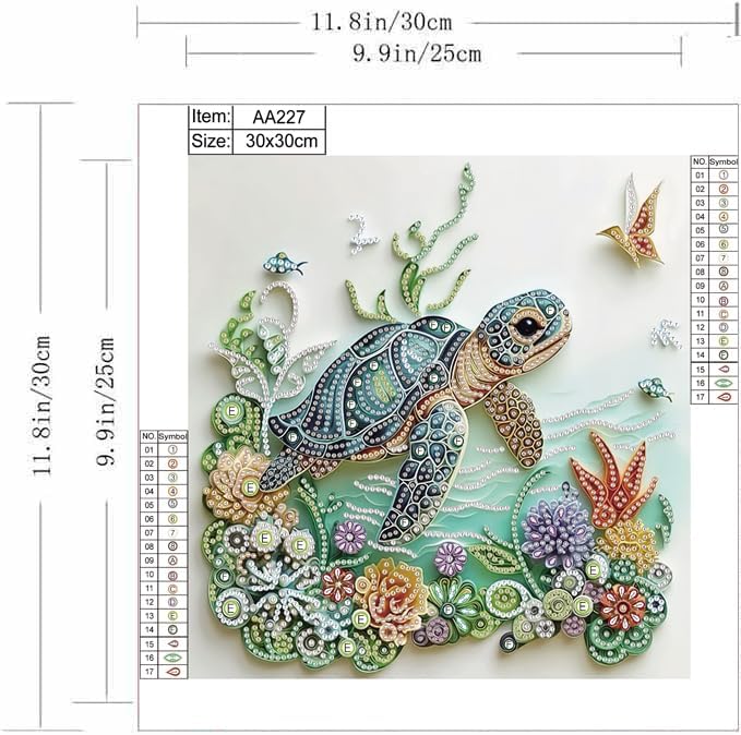 Sea Turtle Animal Diamond Pain - Resin Art For Beginner review and price
