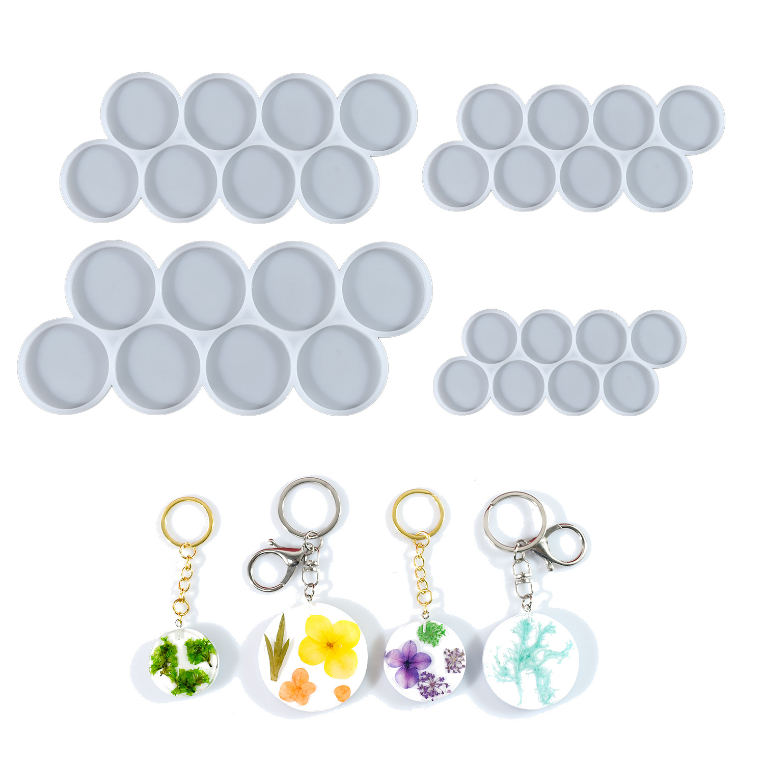 1.25-2 inch Circle Grip Round  - Resin Art Kit With Molds review and price