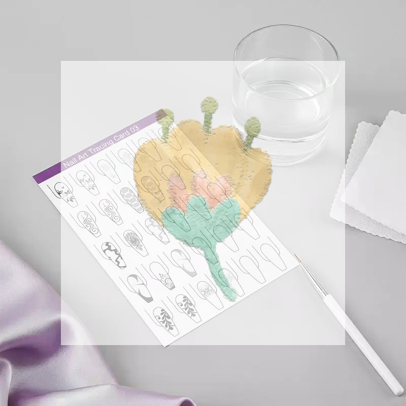 Nail Art Lines Practice Paper  - Resin Art Learning review and price
