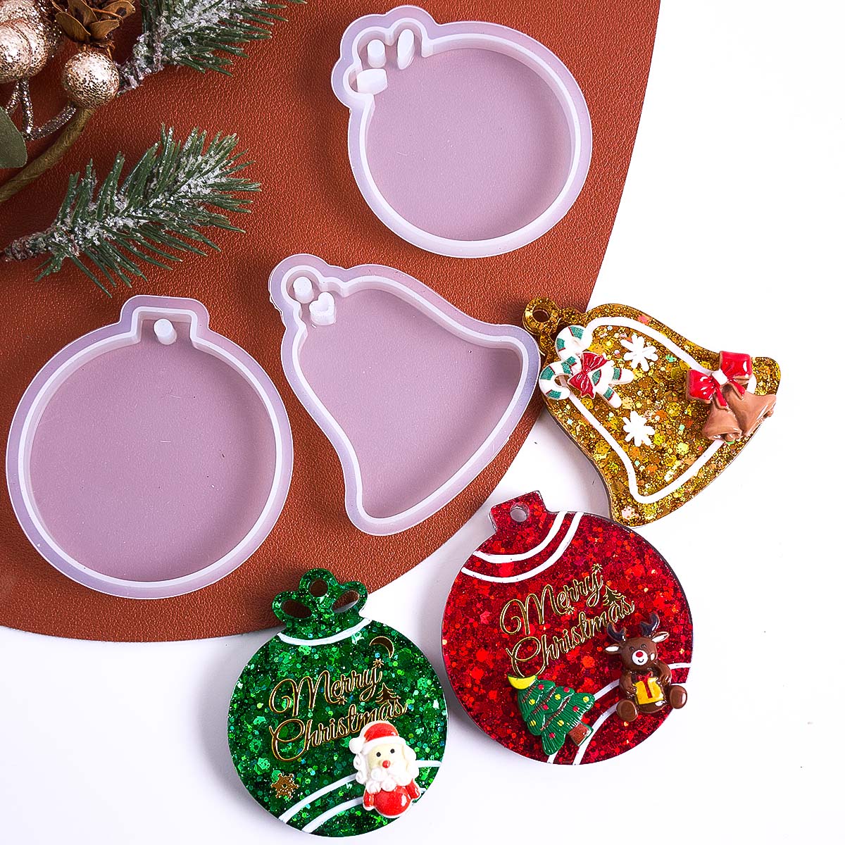 Xmas Tag Pendant Silicone Mold - Resin Art Kit With Molds review and price