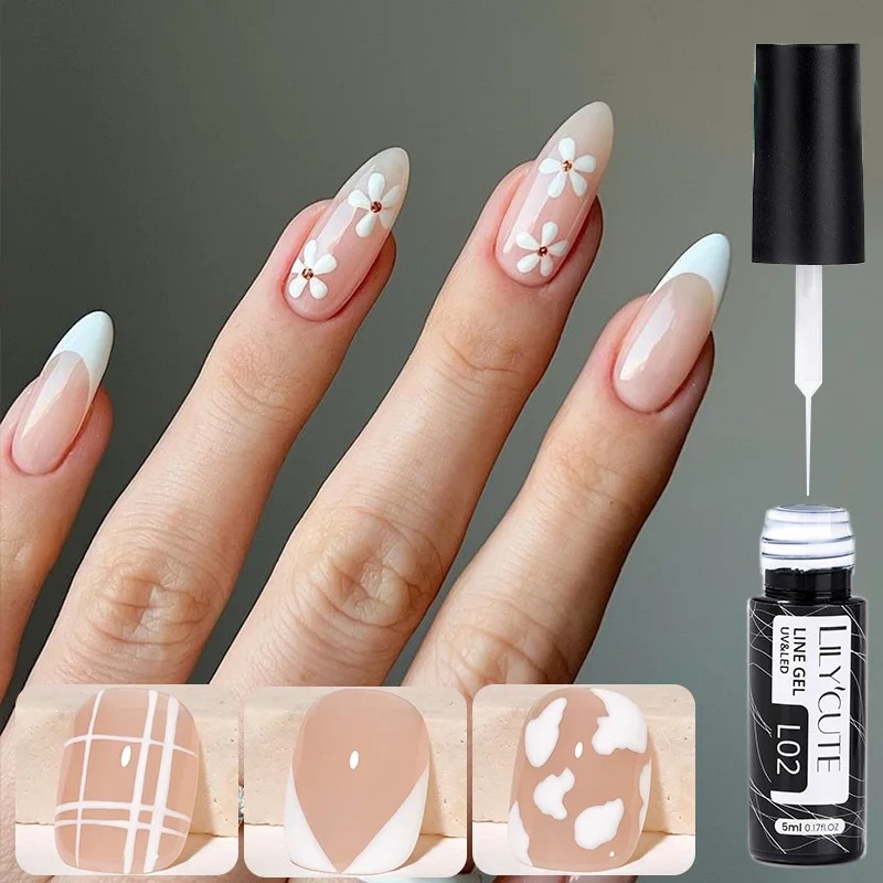 LILYCUTE 5ml White Black Liner - Resin Art Varnish review and price