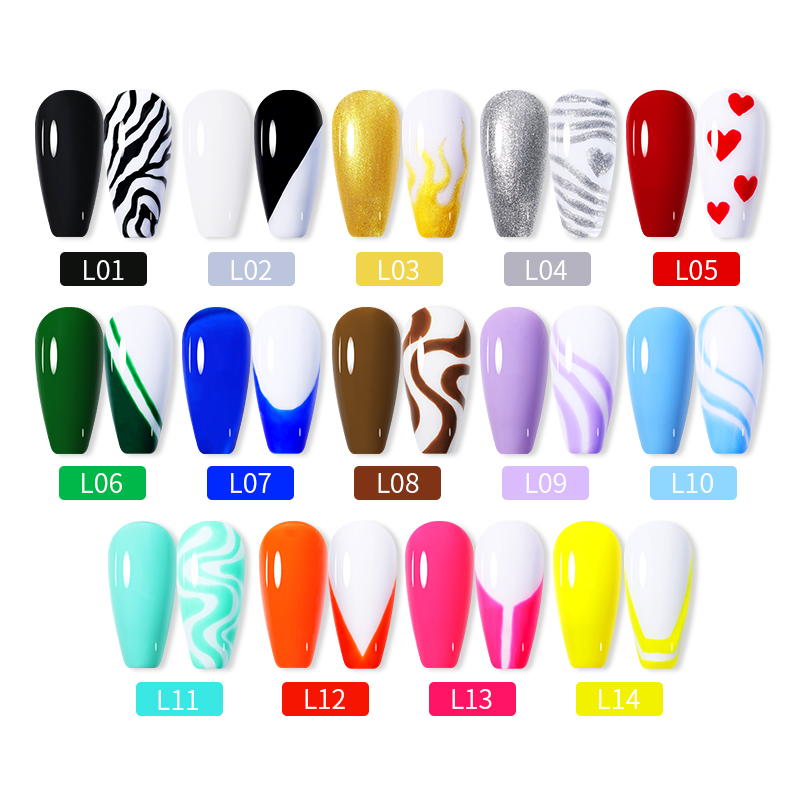 LILYCUTE 5ml White Black Liner - Resin Art Varnish review and price