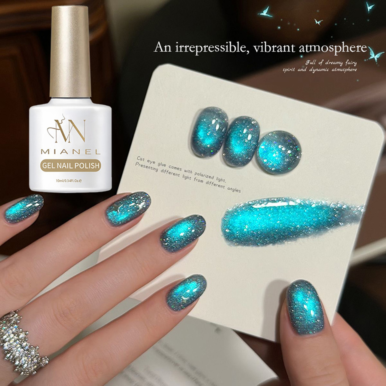 MAINEL 10ML 1-4Pcs Blue Nails  - Resin Art Online review and price