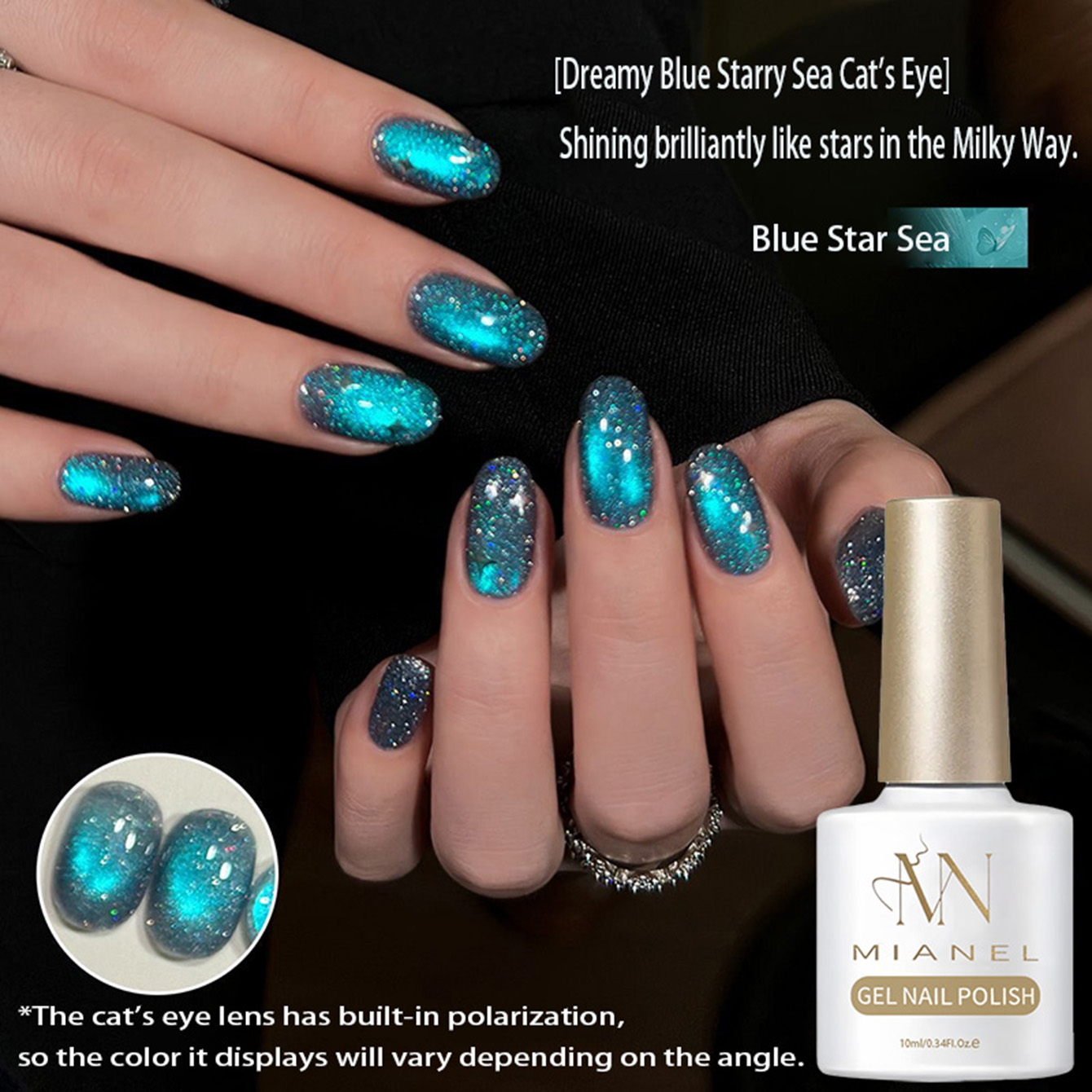 MAINEL 10ML 1-4Pcs Blue Nails  - Resin Art Online review and price