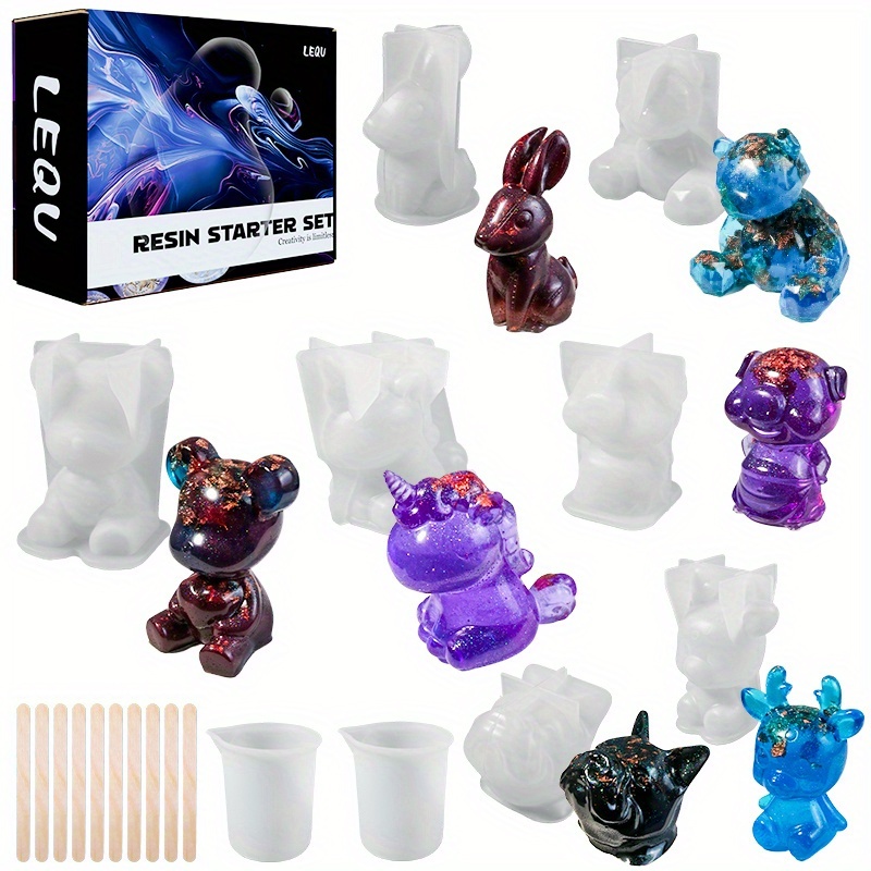 19pcs Resin-Made Mold Set, Sui - Resin Art Kit With Molds review and price