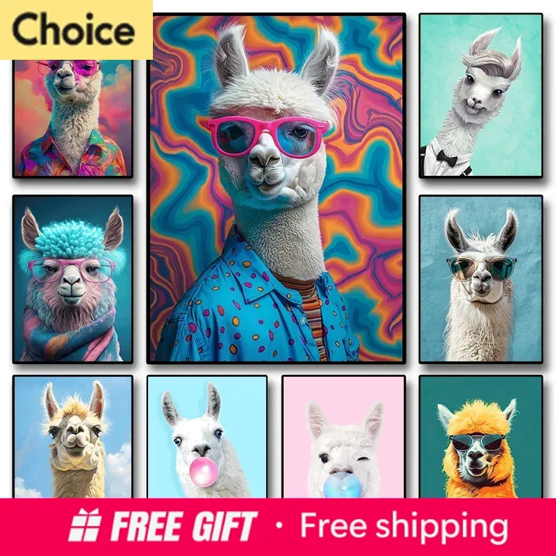 2026 Funny Colorful Llama Anim - Resin Art For Kids review and price