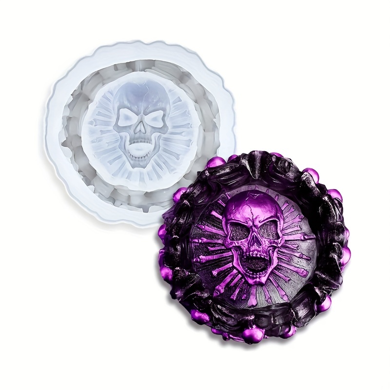 Ashtray mold, skull DIY craft  - Resin Art Kit With Molds review and price