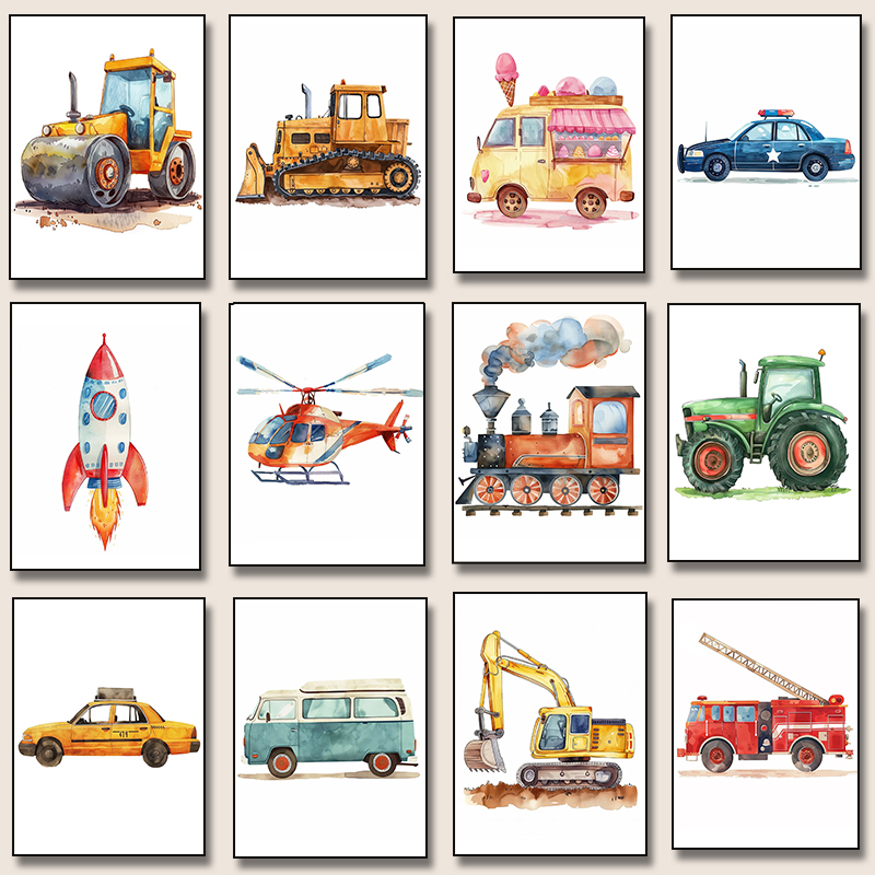 Helicopter Fire Truck Tractor  - Resin Art For Kids review and price