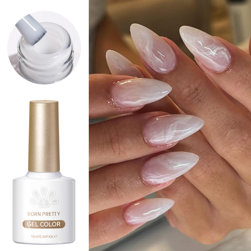 BORN PRETTY 10ml Milky Jelly W - Resin Art Varnish review and price