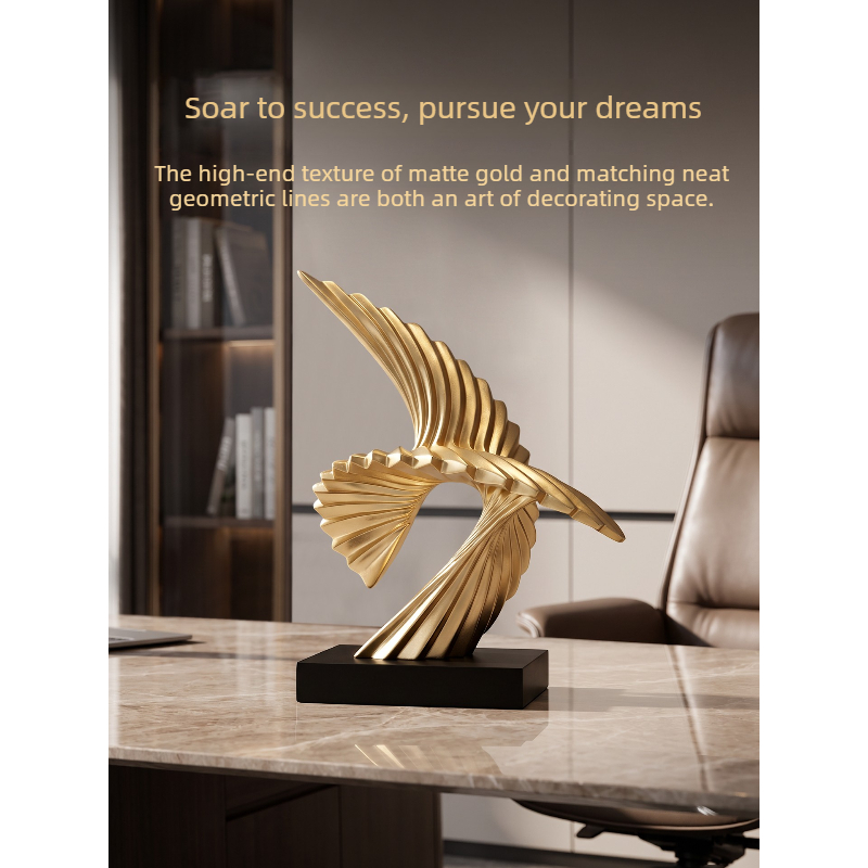 Abstract Golden Eagle Sculptur - Resin Art Business review and price