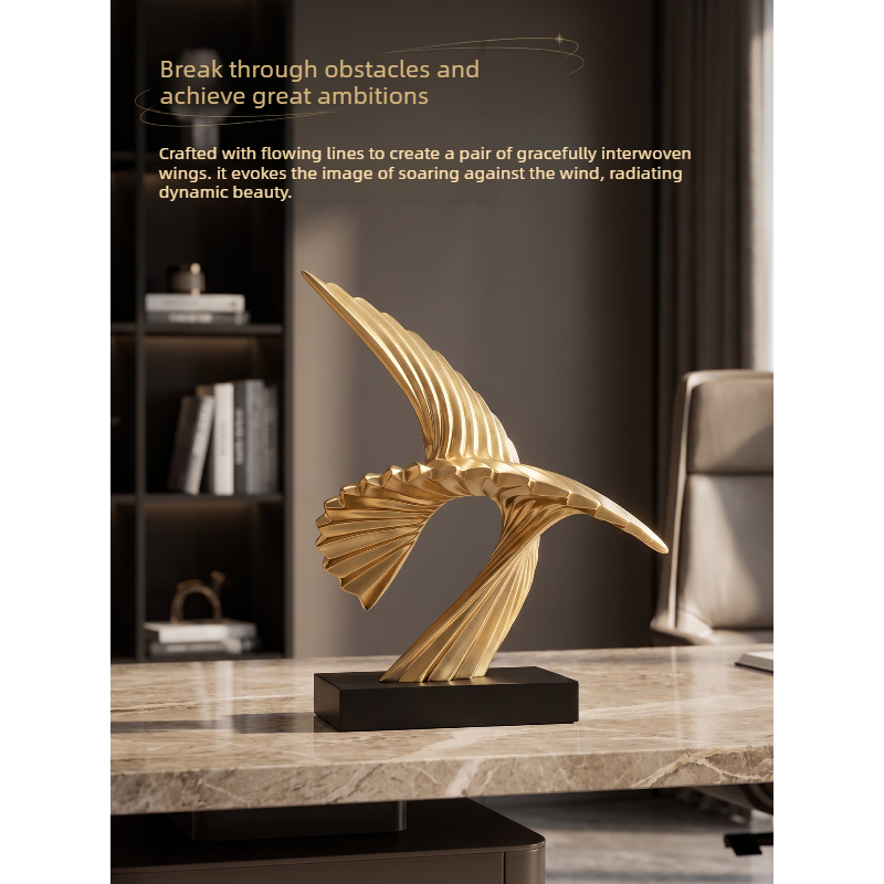 Abstract Golden Eagle Sculptur - Resin Art Business review and price