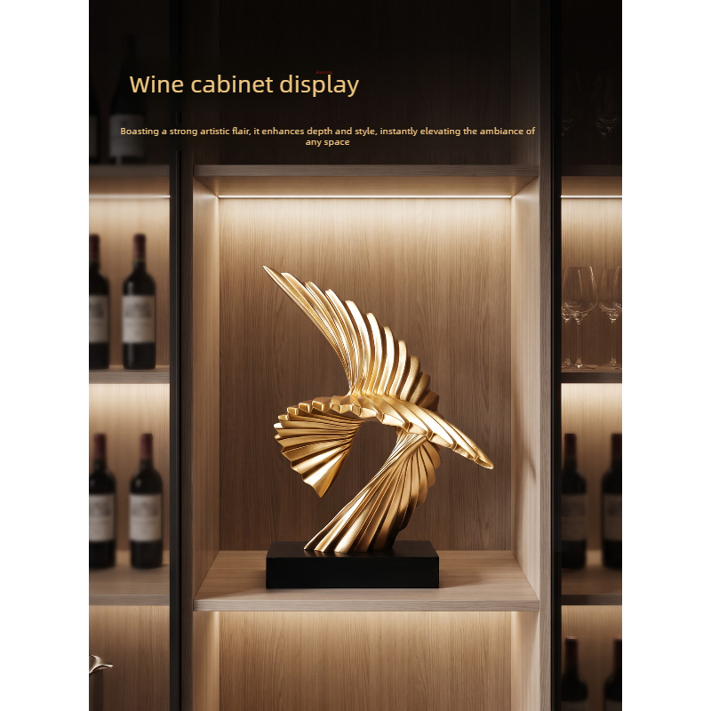 Abstract Golden Eagle Sculptur - Resin Art Business review and price